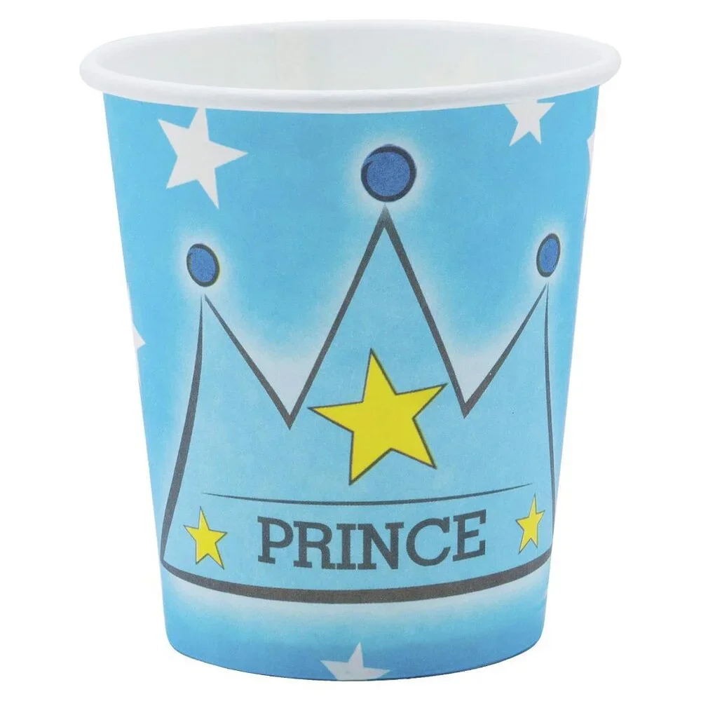 Little Prince Blue Party Pack--Plates, cups, party favors & Bags, cutlery For 10